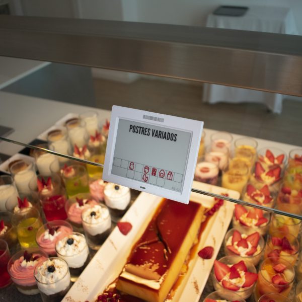 Etiquetas eletrônicas para buffet